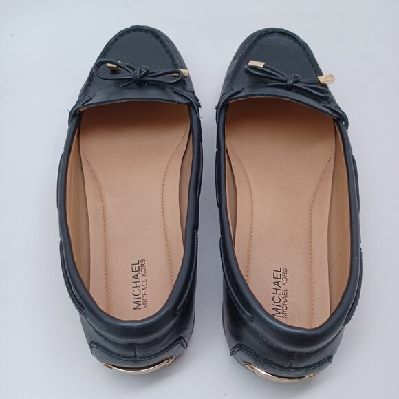MICHAEL Michael Kors Black Leather Loafers - Picture 14 of 16